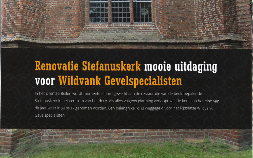 Stefanuskerk Beilen project Wildvank Gevelspecialisten